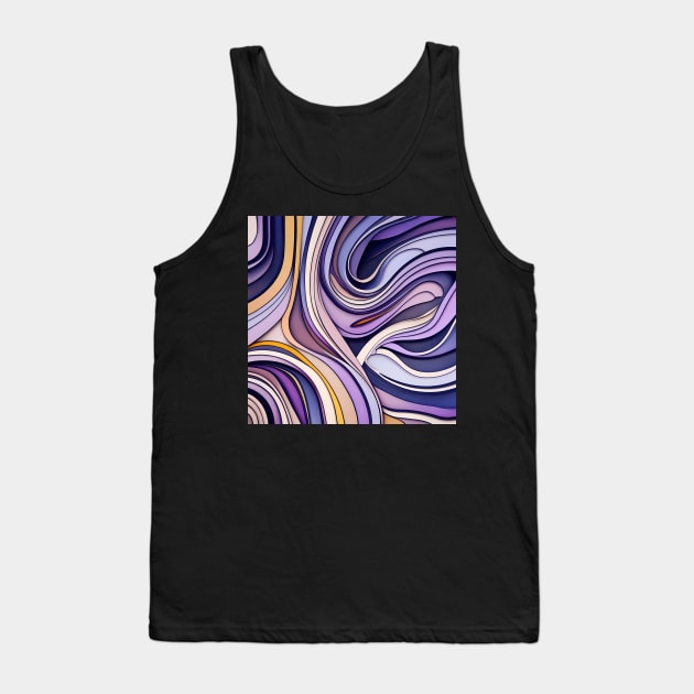 Abstract fluid art Tank Top by IOANNISSKEVAS